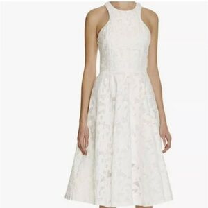 NWT Vera Wang white lace racer back bridal shower dress 8
